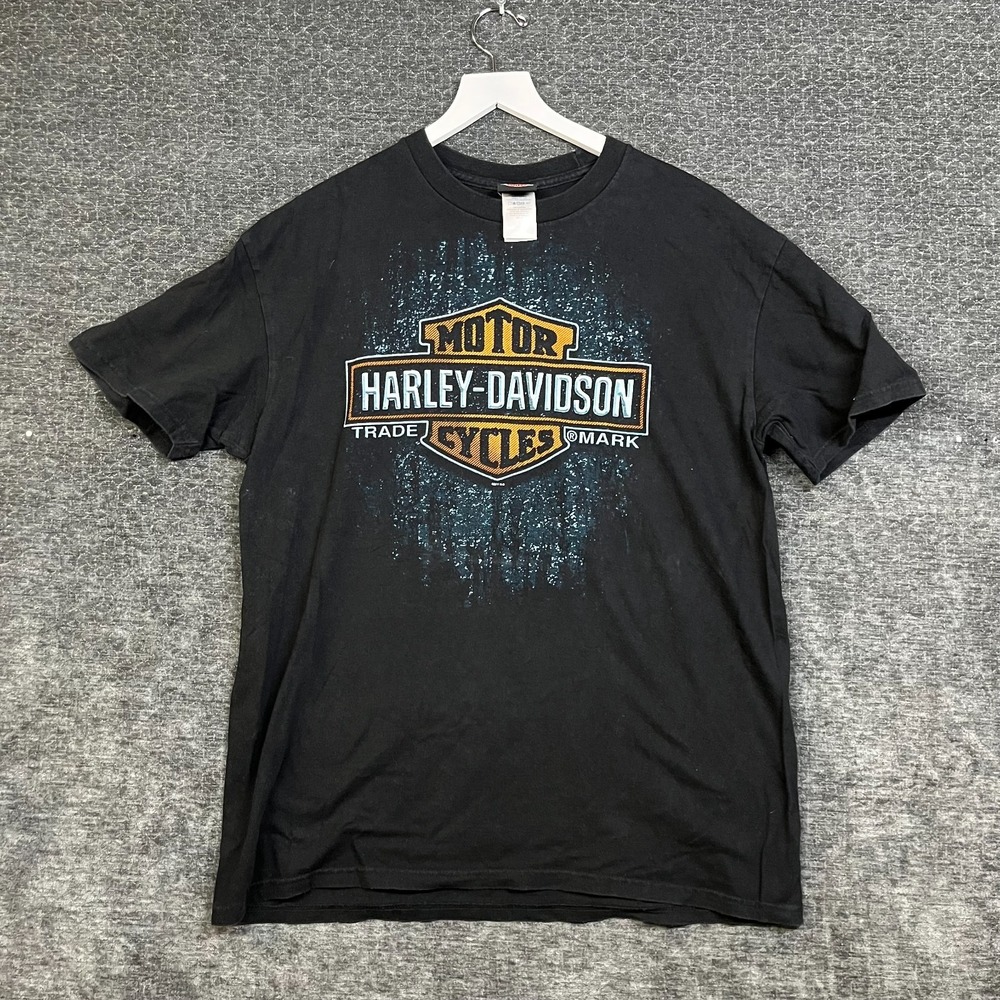 Harley-Davidson T-Shirt Men XL Black Good Roma Italia Gladiator Graphic Tee